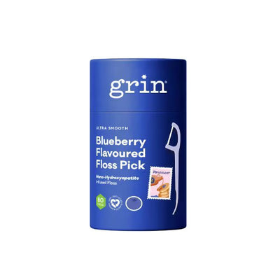 Grin Ultra Smooth Blaubeer-Joghurt Zahnseide Picks 80er Dose