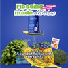 Grin blueberry yoghurt floss picks 80pk canister, UK version