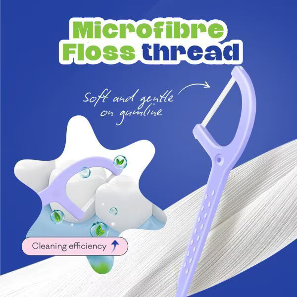 Grin blueberry yoghurt floss picks 80pk canister, UK version
