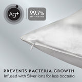 Silver Cloud silver satin pillowcase 4 Pack (British brand)