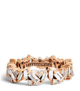 Harrods Suzanne Kalan Rose Gold and Diamond Frenzy Eternity Ring- Buy online at McGrocer