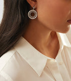 Boodles white gold diamond drop earrings, UK version