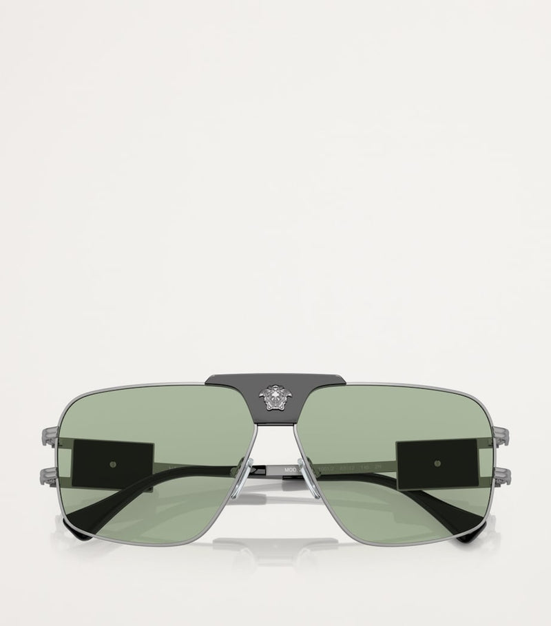 Versace Sunglasses Steel 0VE2251, imported from the UK