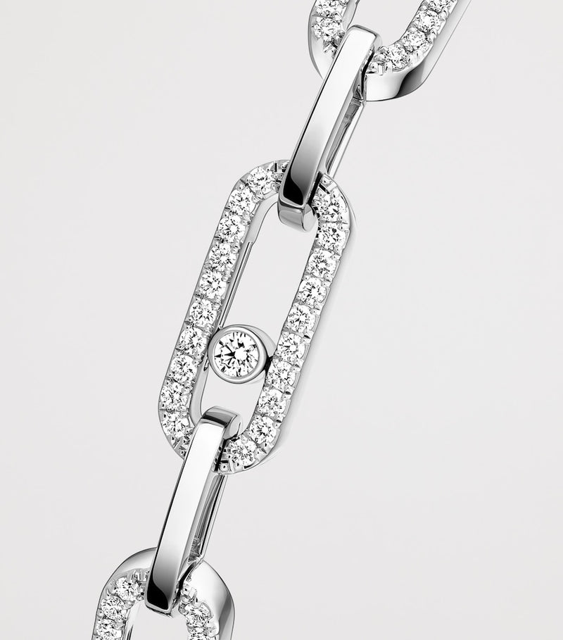 Messika Move Link white gold diamond bracelet 0.82ct - British product
