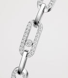 Messika Move Link white gold diamond bracelet 0.82ct - British product