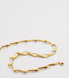 Monica Vinader gold vermeil Nura link necklace 38cm (British brand)