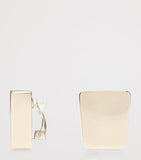 TOM FORD Mira earrings in faceted cube gold-tone - British product