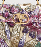 Valentino Garavani mini sequinned VSLING top-handle bag (British brand)
