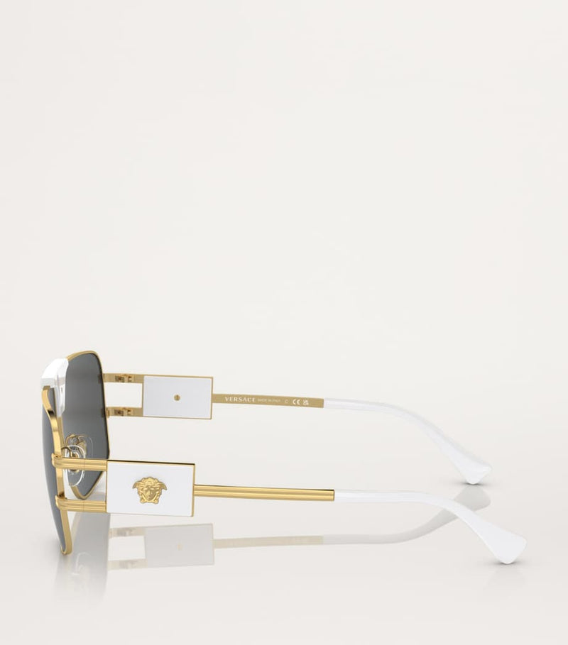 Versace steel sunglasses model 0VE2251, imported from the UK