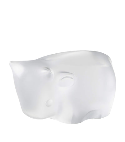 Harrods Lalique x Han Meilin Crystal Ox Ornament 10cm Single Decoration- Buy online at McGrocer