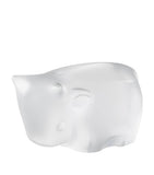Lalique crystal ox ornament by Han Meilin 10cm, UK version