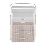 Superdrug Livingandhome Desktop 3 Drawer Cosmetics Organizer Pink Box- Buy online at McGrocer