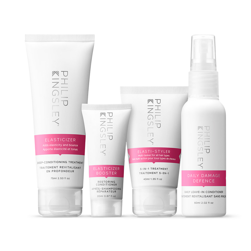 Philip Kingsley Elasticizer Effect Discovery hair care collection, UK version