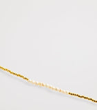 Anni Lu gold-plated slim pearly bracelet, UK version