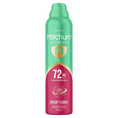 Superdrug Mitchum Ultimate 72H Antiperspirant Spray Bright Floral 250ml- Buy online at McGrocer