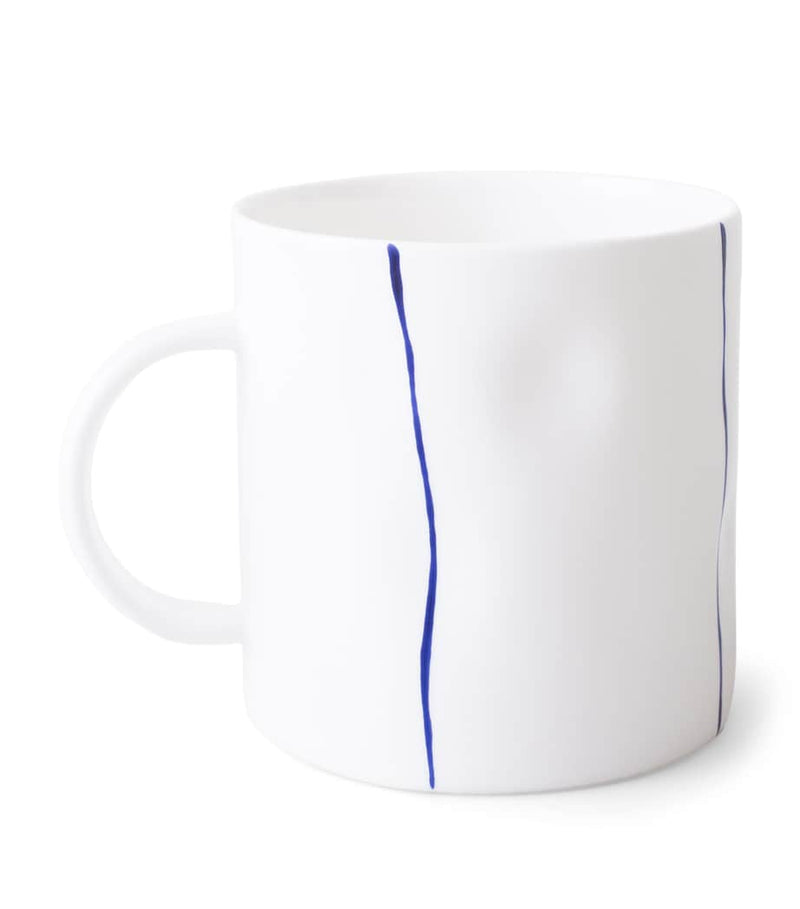 Feldspar fine bone china stripe tea mug - British product