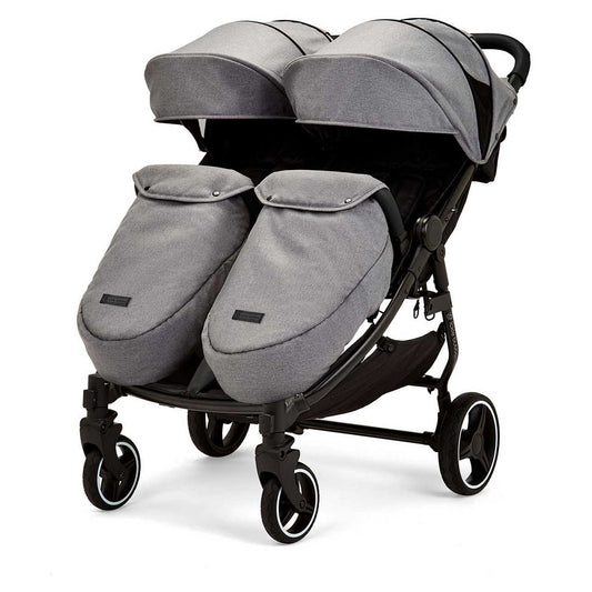 Ickle Bubba Venus Max Double Stroller Black / Space Grey / Black GOODS Boots   