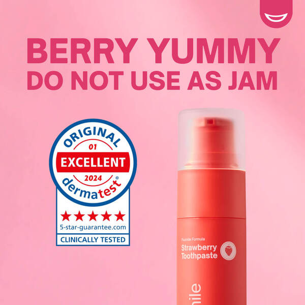 MySweetSmile strawberry toothpaste imported from the UK