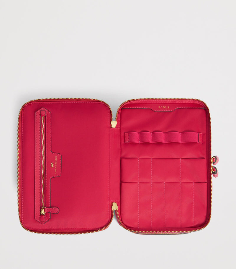 Anya Hindmarch Jacquard Logo Vanity Kit Bag - British product