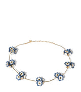 Harrods Miu Miu Leather-Trim Flower Necklace- Buy online at McGrocer