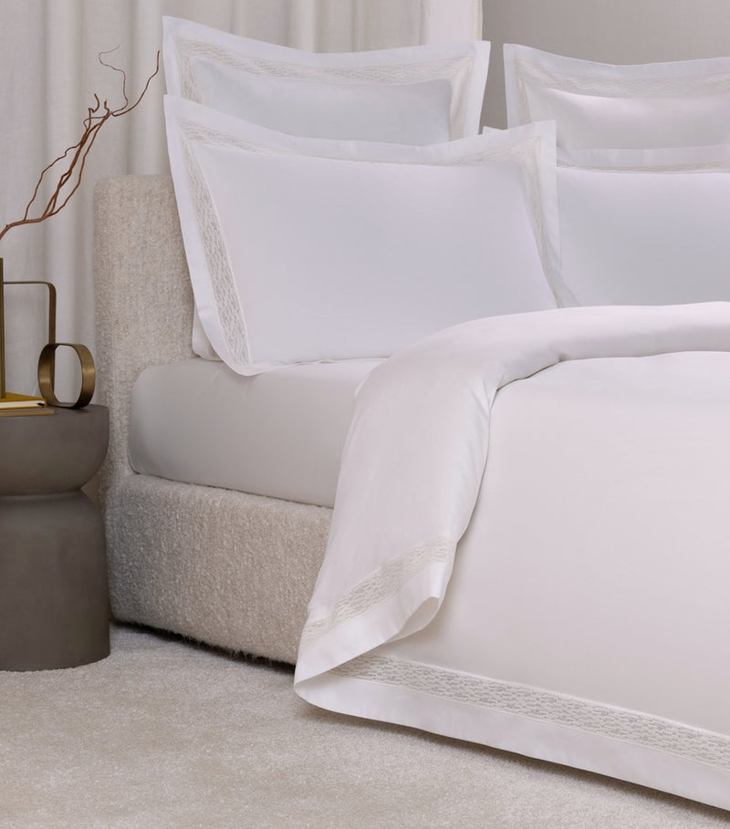Frette Balance lace king duvet cover cotton sateen (British brand)