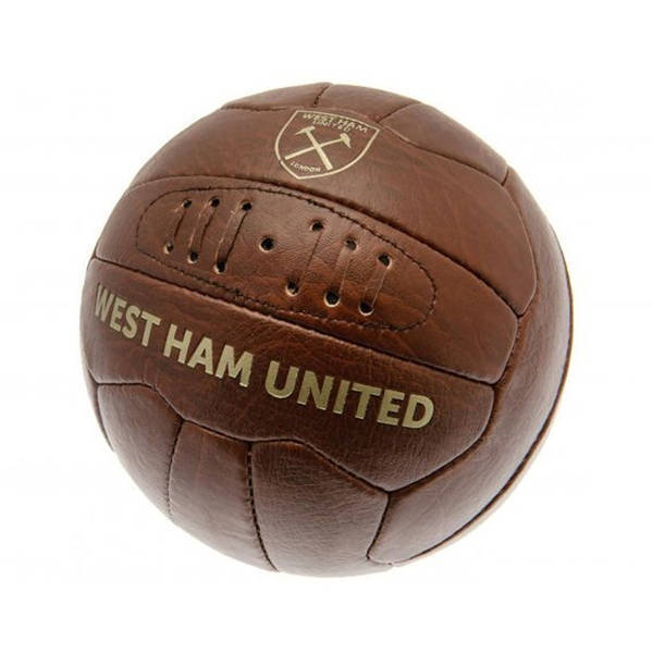 West Ham United retro football faux leather 24-panel (British brand)