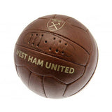 West Ham United retro football faux leather 24-panel (British brand)