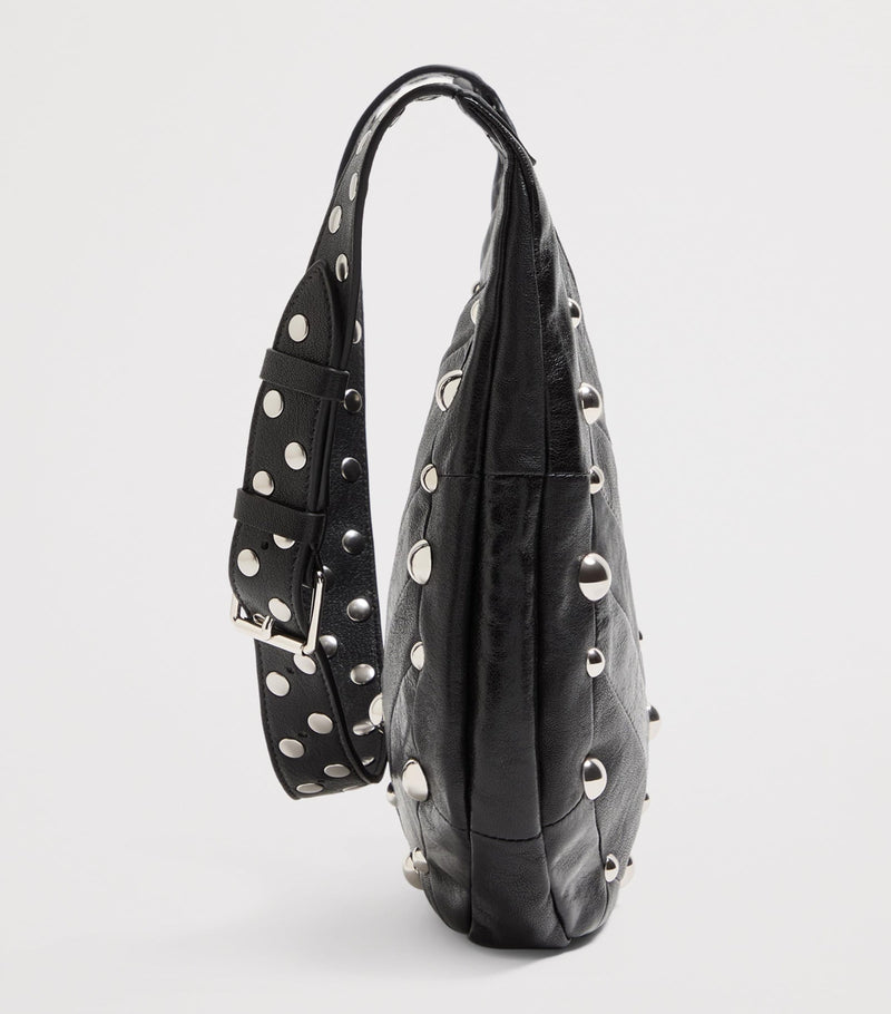 Valentino Garavani small leather Hoboho shoulder bag, imported from the UK