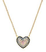 Harrods Emily P. Wheeler Yellow Gold and Sapphire Heart Lucy Necklace- Buy online at McGrocer