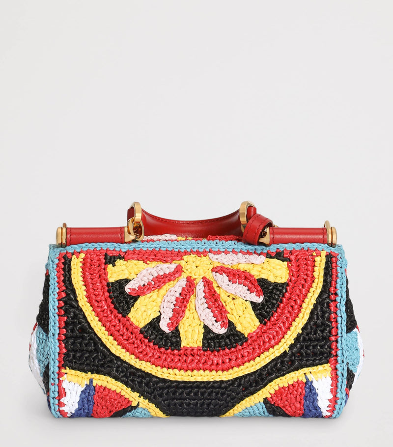 Dolce&Gabbana raffia My Sicily top-handle bag - British product
