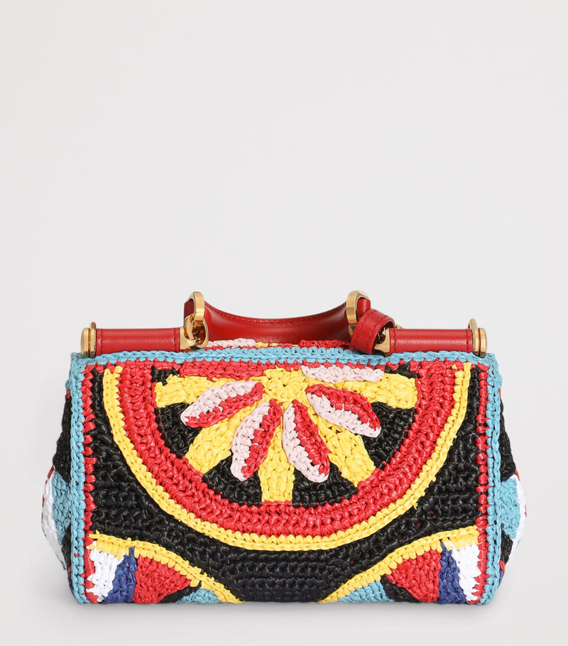Dolce&Gabbana raffia My Sicily top-handle bag - British product