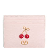 Harrods Valentino Garavani VLogo Cherryific Card Holder 10cm x 7.5cm- Buy online at McGrocer