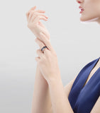 Bvlgari B.zero1 four-band ring rose gold black ceramic, imported from the UK