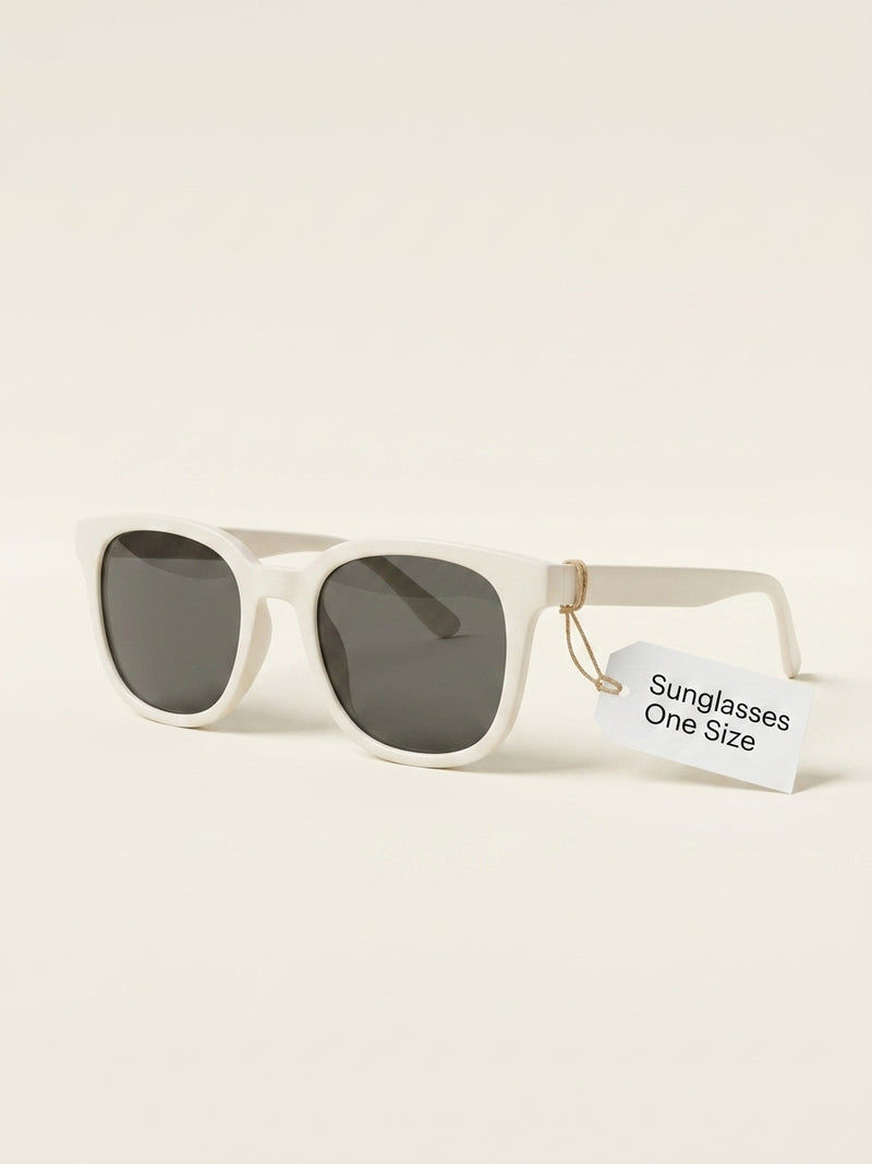 Prada women's irregular sunglasses white frame, imported from the UK
