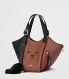 LOEWE Lion Intarsio Hammock Flip Tote Bag leather (British brand)