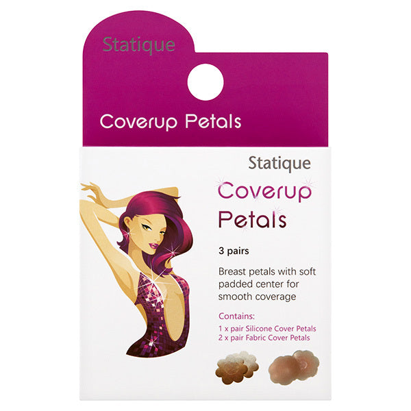 Statique Breast Petals Silicone Satin 3 Pack (British brand)