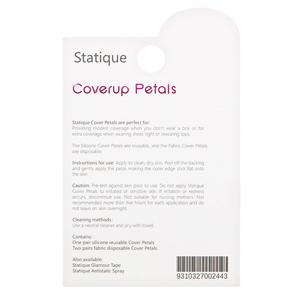 Statique Breast Petals Silicone Satin 3 Pack (British brand)