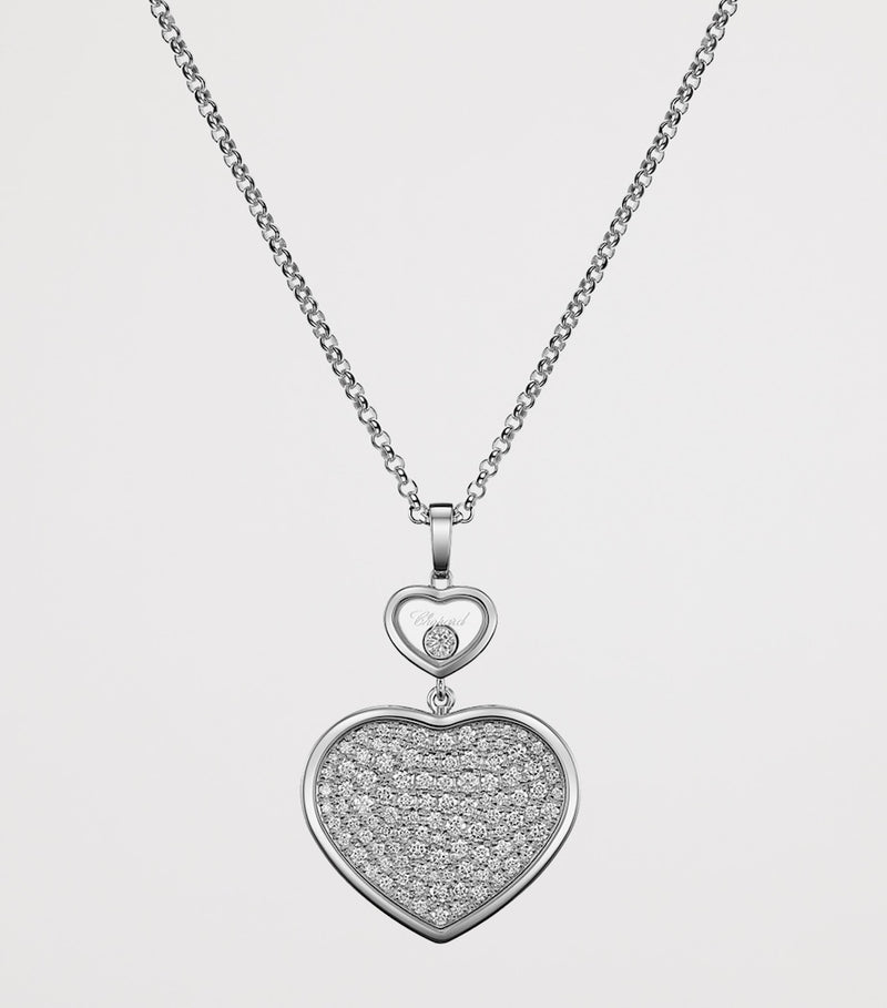 Chopard white gold diamond pendant - British product