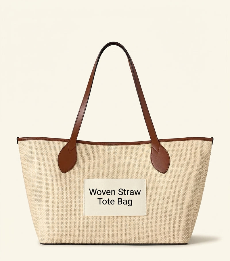 Mulberry Small Raffia-Leather Tree Tote bag - imported from the UK