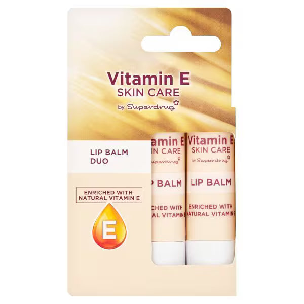Superdrug Vitamin E Lip Balm Duo (British brand)