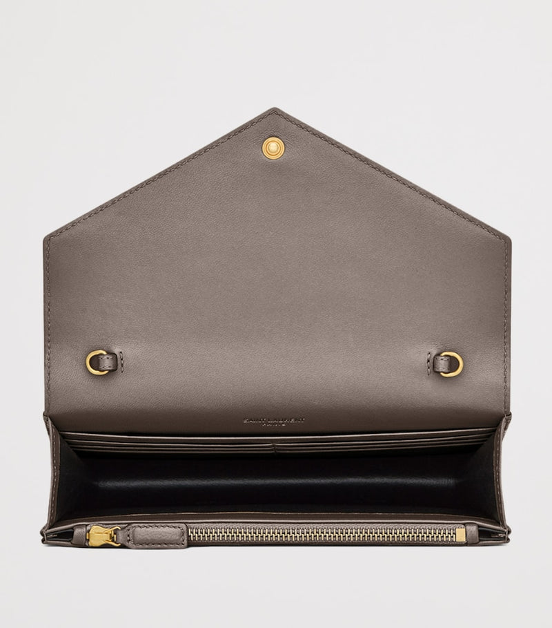 Saint Laurent calfskin envelope chain wallet - British product