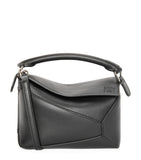 LOEWE mini Puzzle Edge top-handle bag in calfskin, imported from the UK