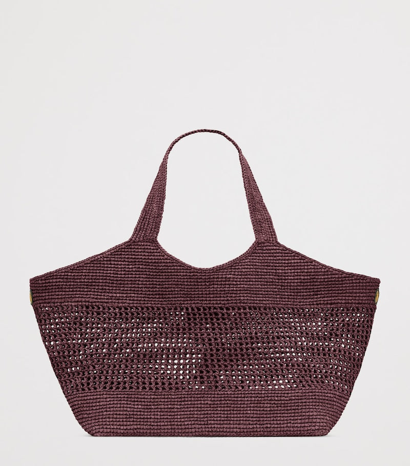 Saint Laurent Medium Icare Tote Bag raffia, imported from the UK