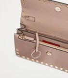 Valentino Garavani Rockstud chain wallet leather, UK version