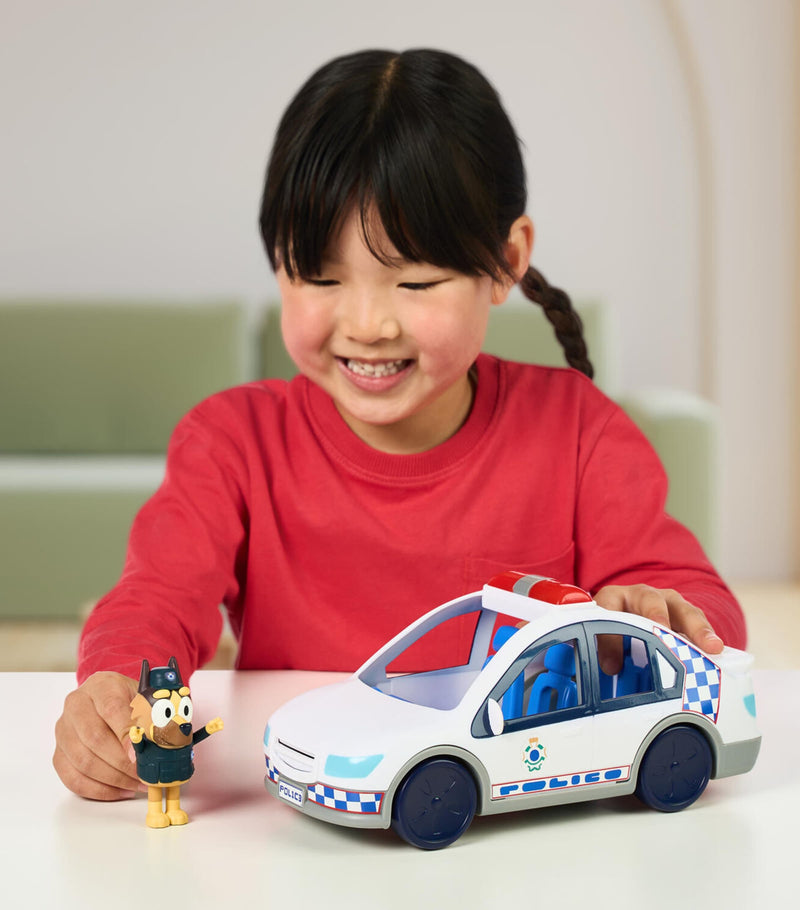 Bluey Police Car Playset with police officer figure - British product