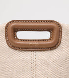 Maje small canvas Miss M shoulder bag, imported from the UK