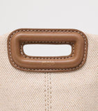 Maje small canvas Miss M shoulder bag, imported from the UK