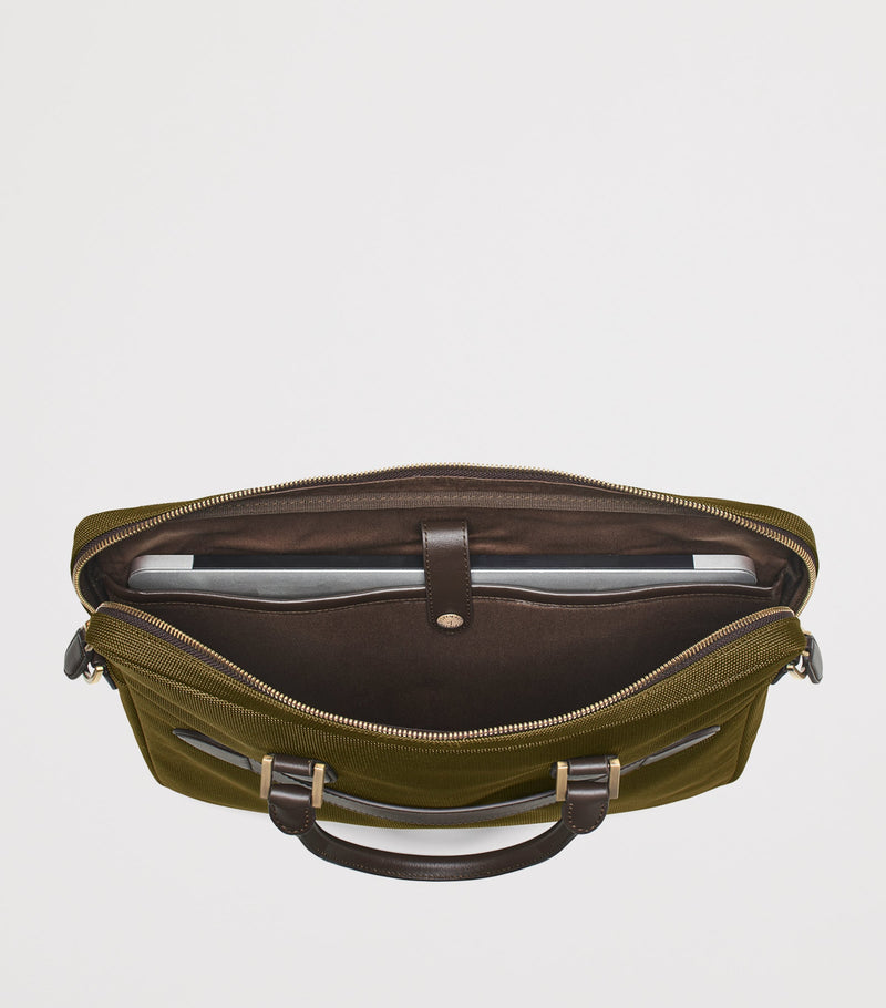 Aspinal of London nylon slim briefcase for laptop, UK version