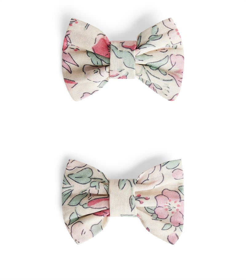 Bonpoint floral bow hair clips set of 2, UK version