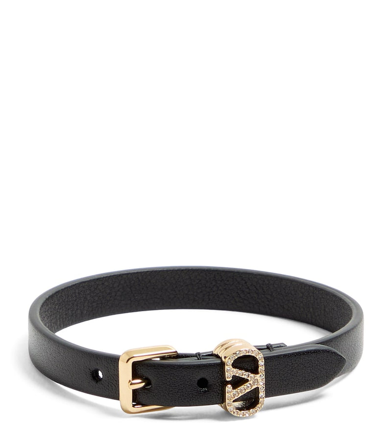 Valentino Garavani VLogo Ovalette bracelet with crystals (British brand)